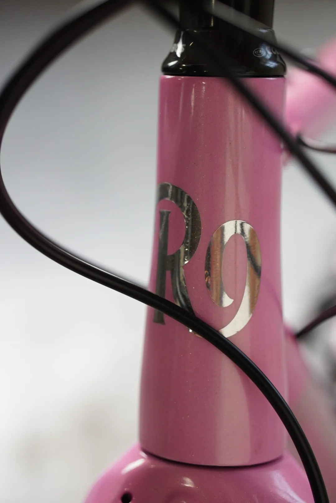 Tubo sterzo e logo — Romanelli Cicli Tuck turn, gravel Marghe