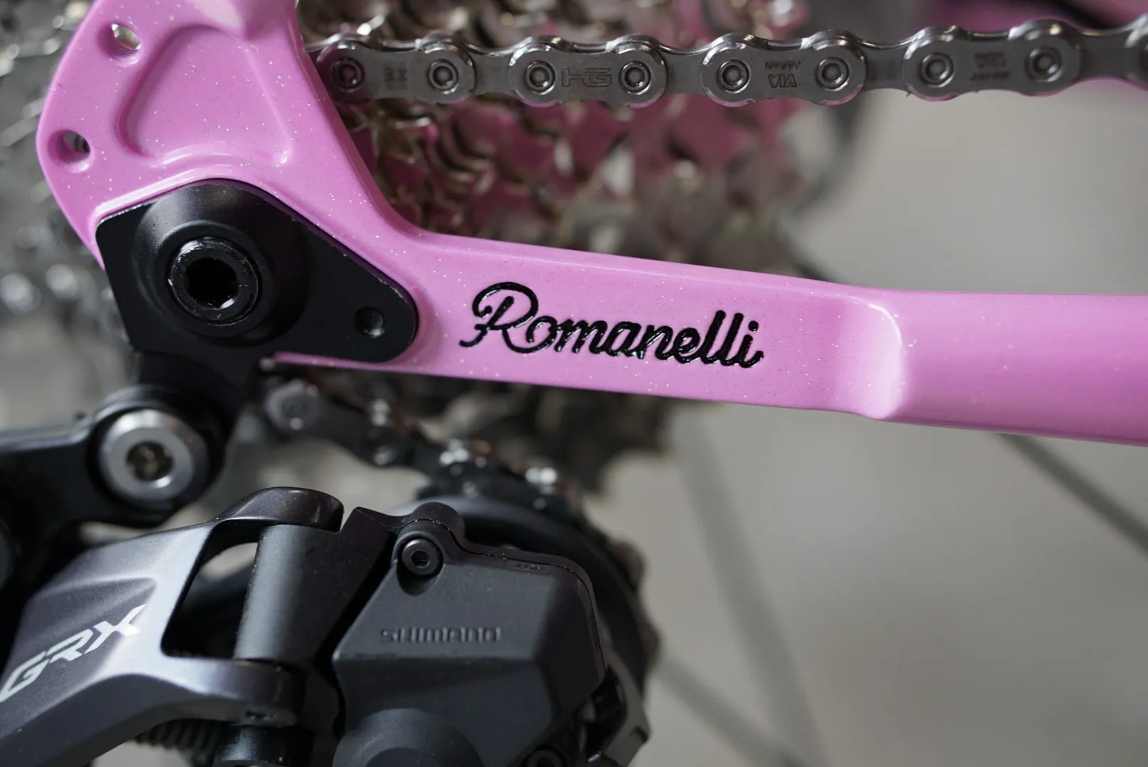Forcellino posteriore e cambio — Romanelli Cicli Tuck turn, gravel Marghe