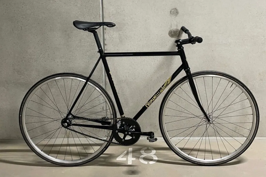 Vista completa laterale — Romanelli Cicli Nose’ n’ toes, nera
