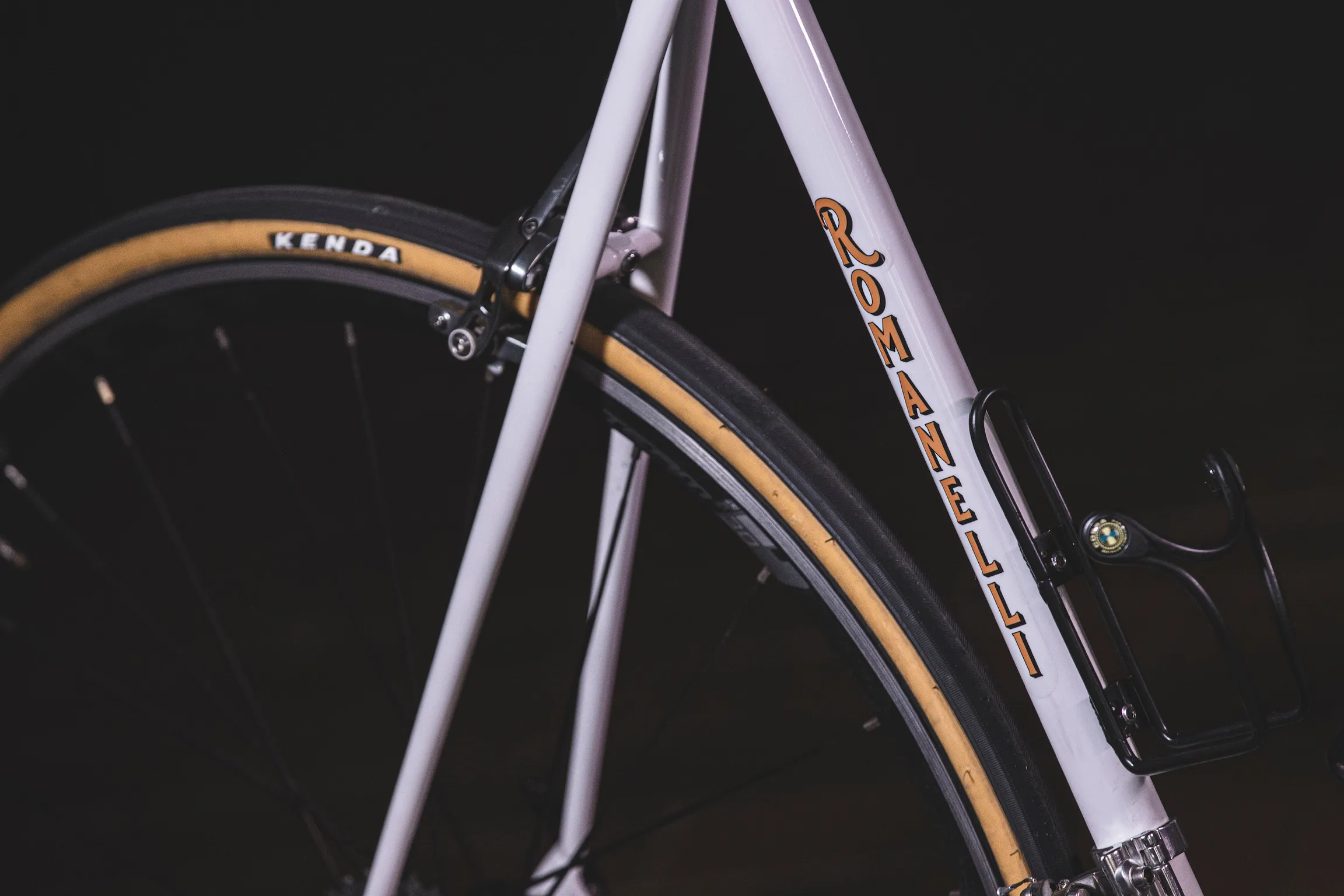 Forcella e ruota anteriore — Romanelli Cicli Sugar push, lilla