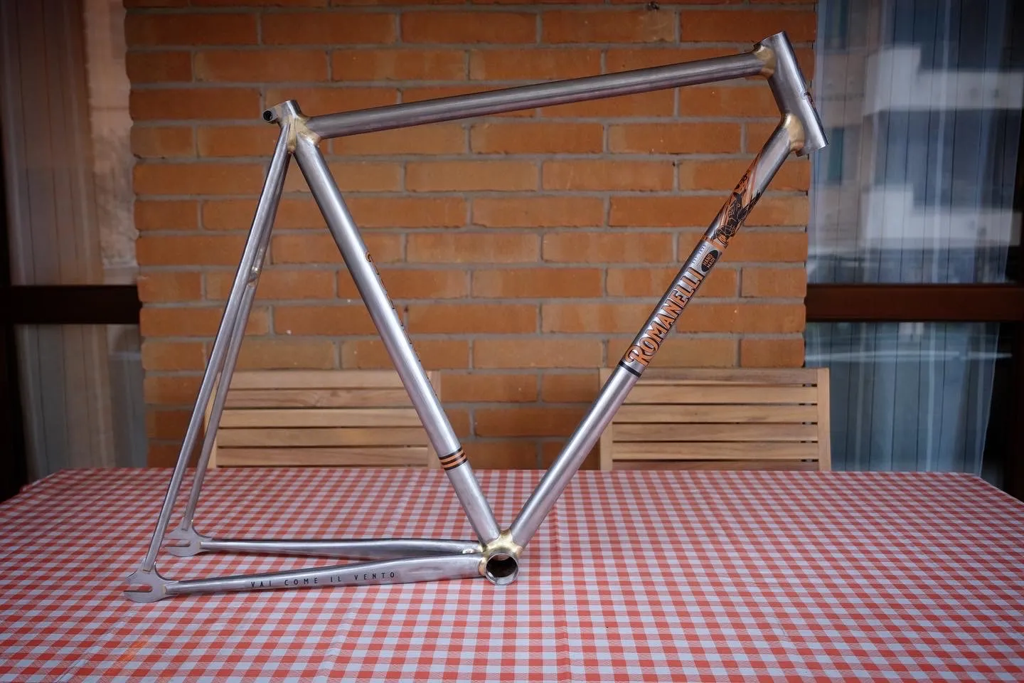 Vista completa del telaio — Romanelli Cicli Nose’ n’ toes, argento